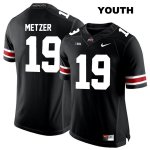 Youth NCAA Ohio State Buckeyes Jake Metzer #19 College Stitched Authentic Nike White Number Black Football Jersey WA20Y07VY